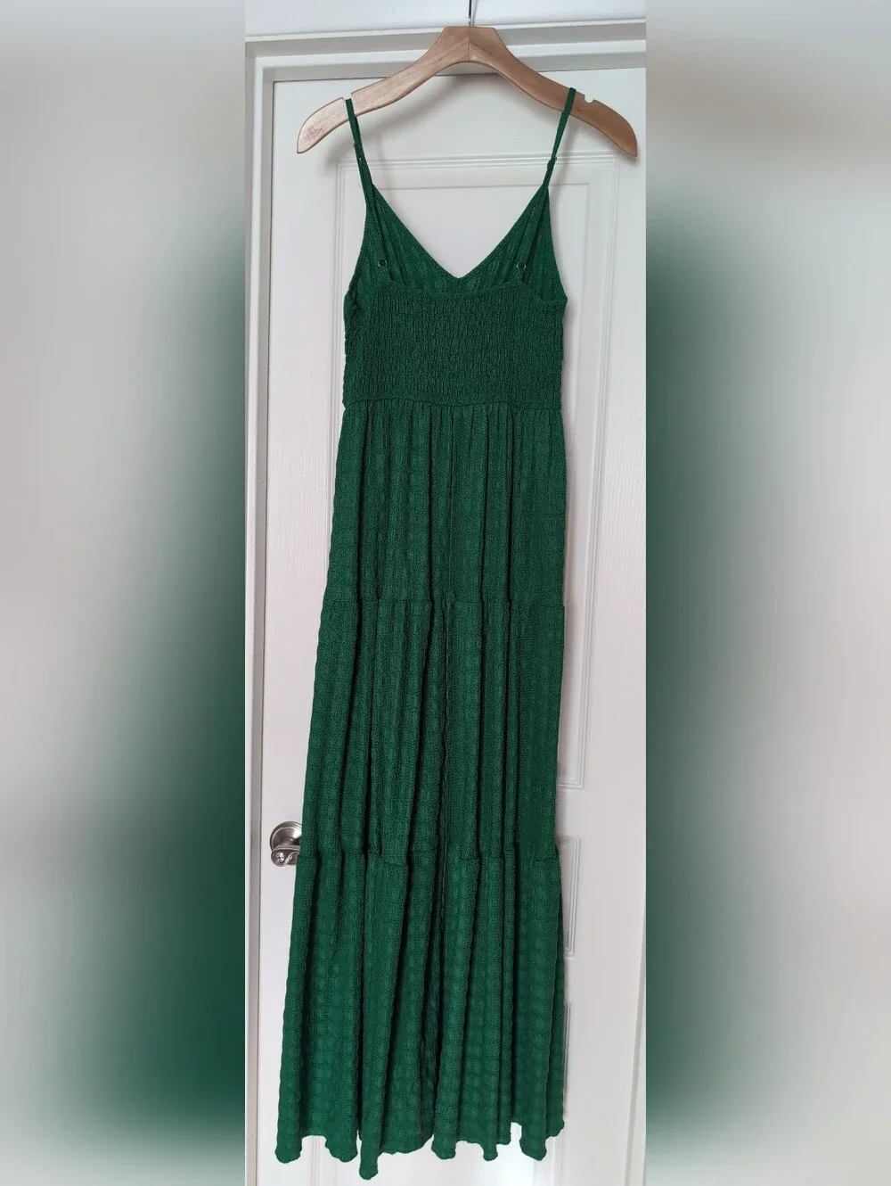 Emerald Green Tiered Maxi Dress